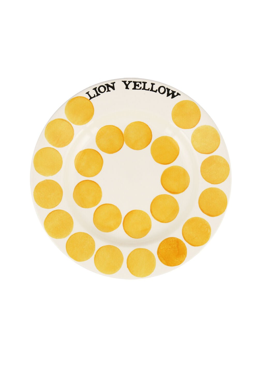 Lion Yellow Colour Palette 8 1/2 Inch Plate