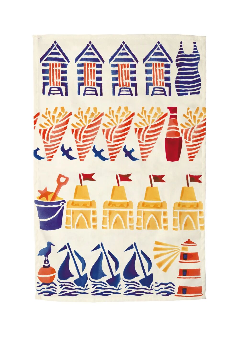 Seaside Icons Tea Towel