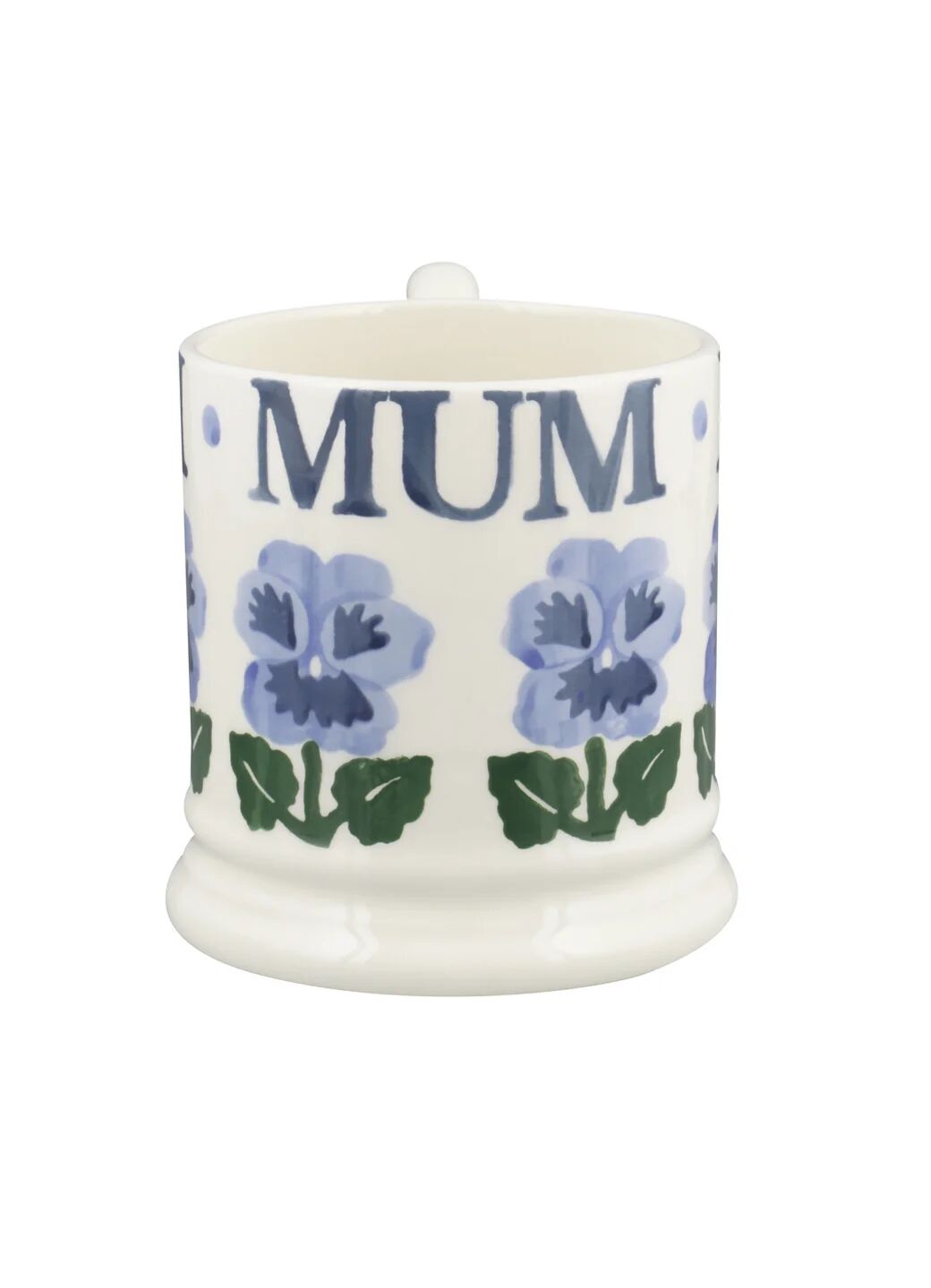 Blue Pansies Mum 1/2 Pint Mug