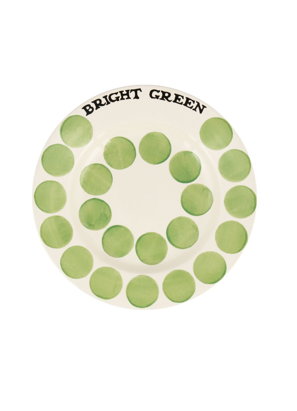 Bright Green Colour Palette 8 1/2 Inch Plate