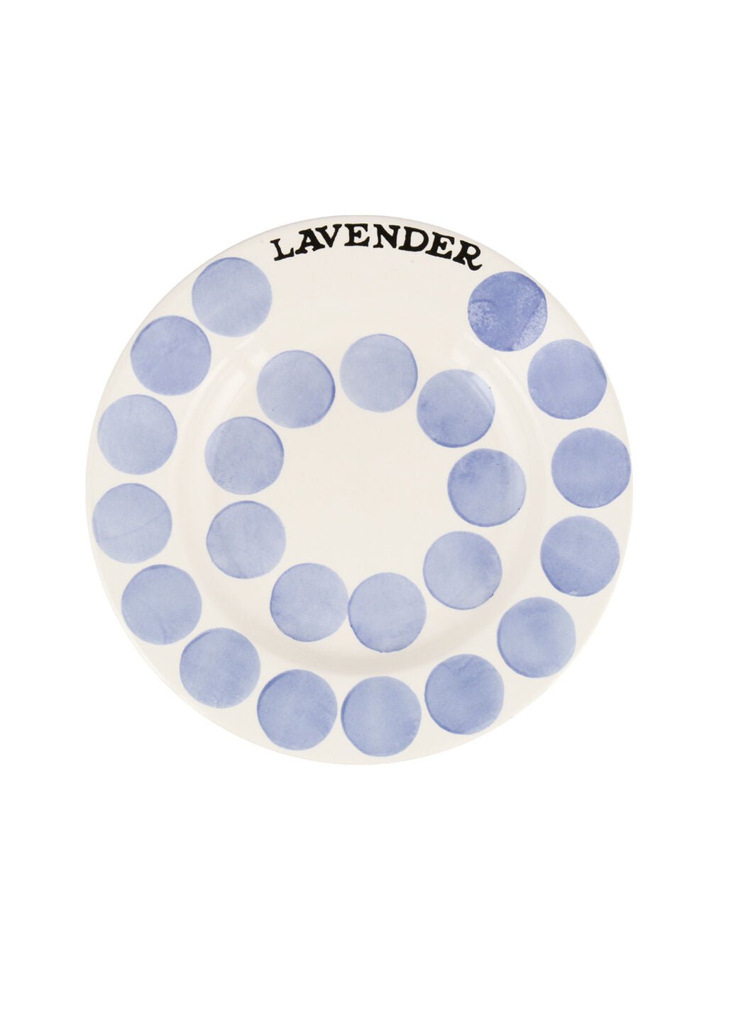 Lavender Colour Palette 8 1/2 Inch Plate