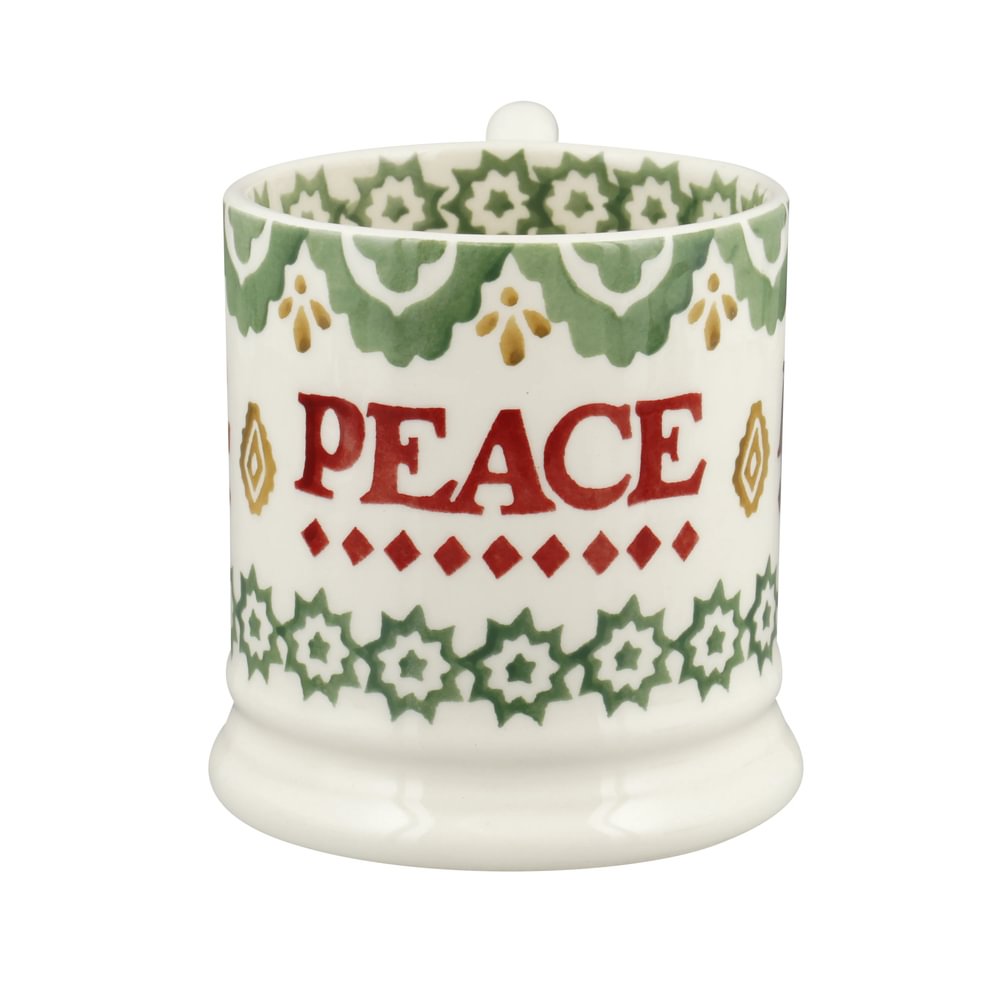 Seconds Christmas Joy Peace 1/2 Pint Mug