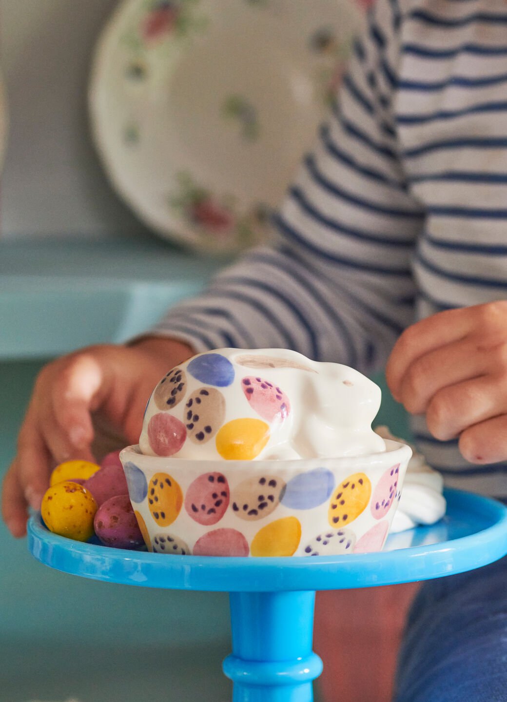 Mini Eggs Bunny On Basket