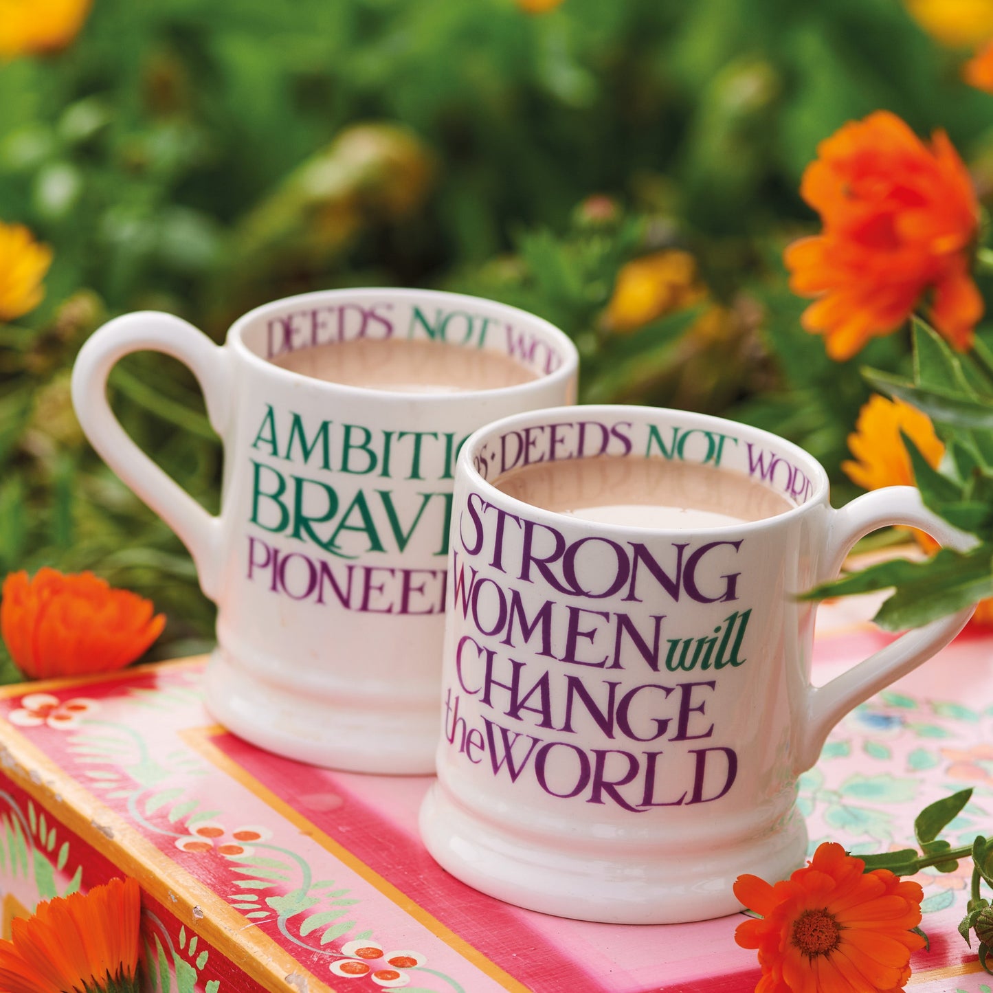 Purple Toast Change Our World 1/2 Pint Mug