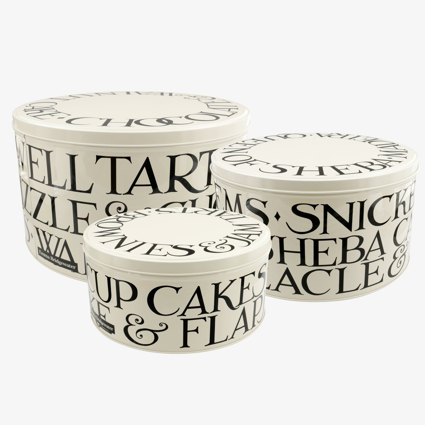 Black Toast Set of 3 Round Cake Tins