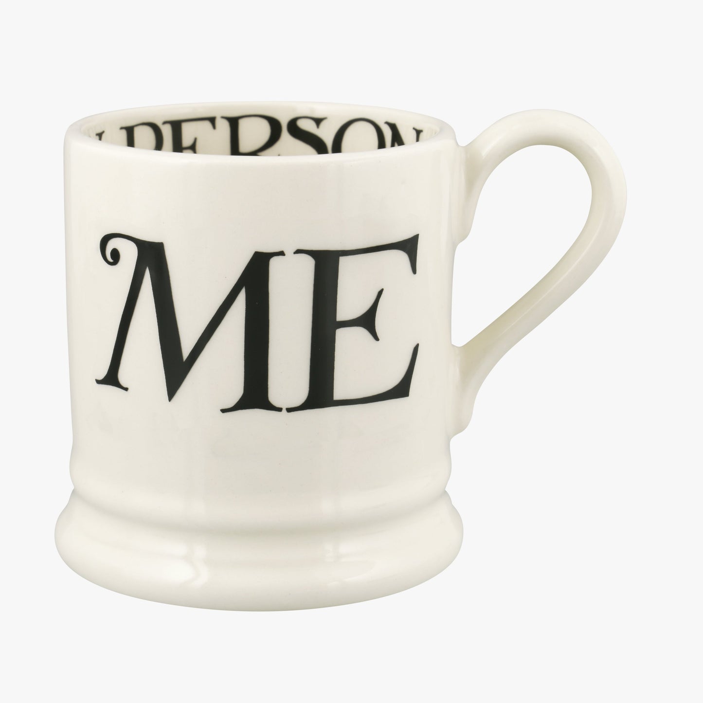 Black Toast You & Me Set Of 2 1/2 Pint Mugs