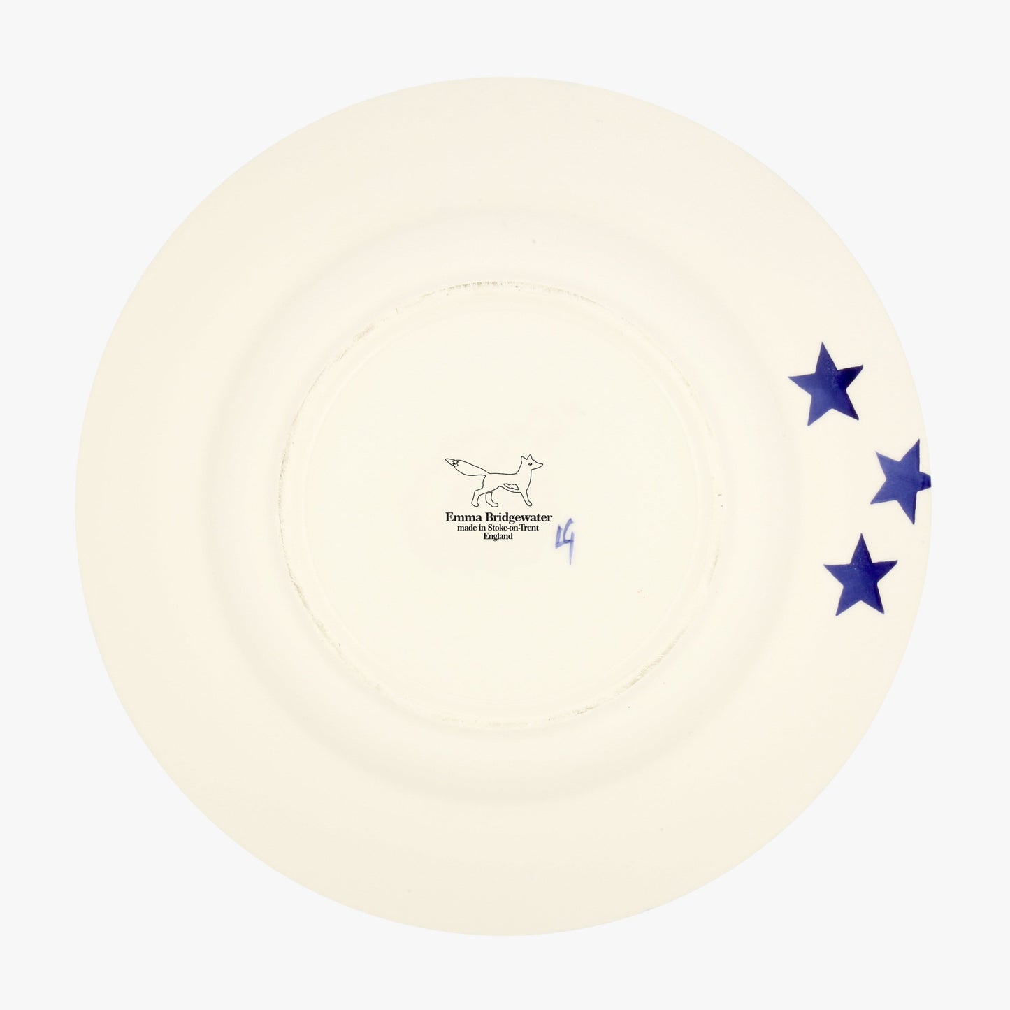 Seconds Blue Star 10 1/2 Inch Plate