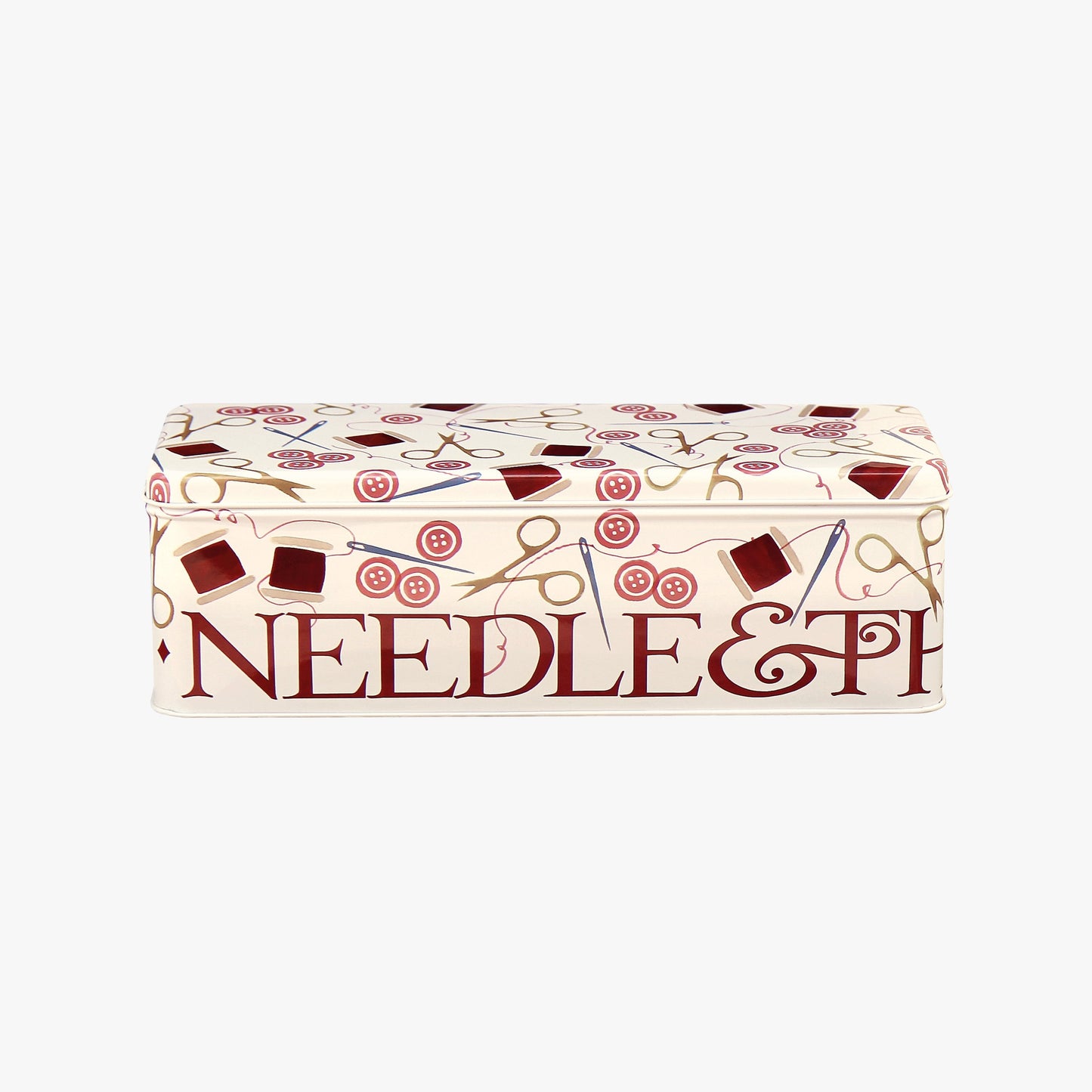 Pink Crafting Long Deep Rectangular Tin