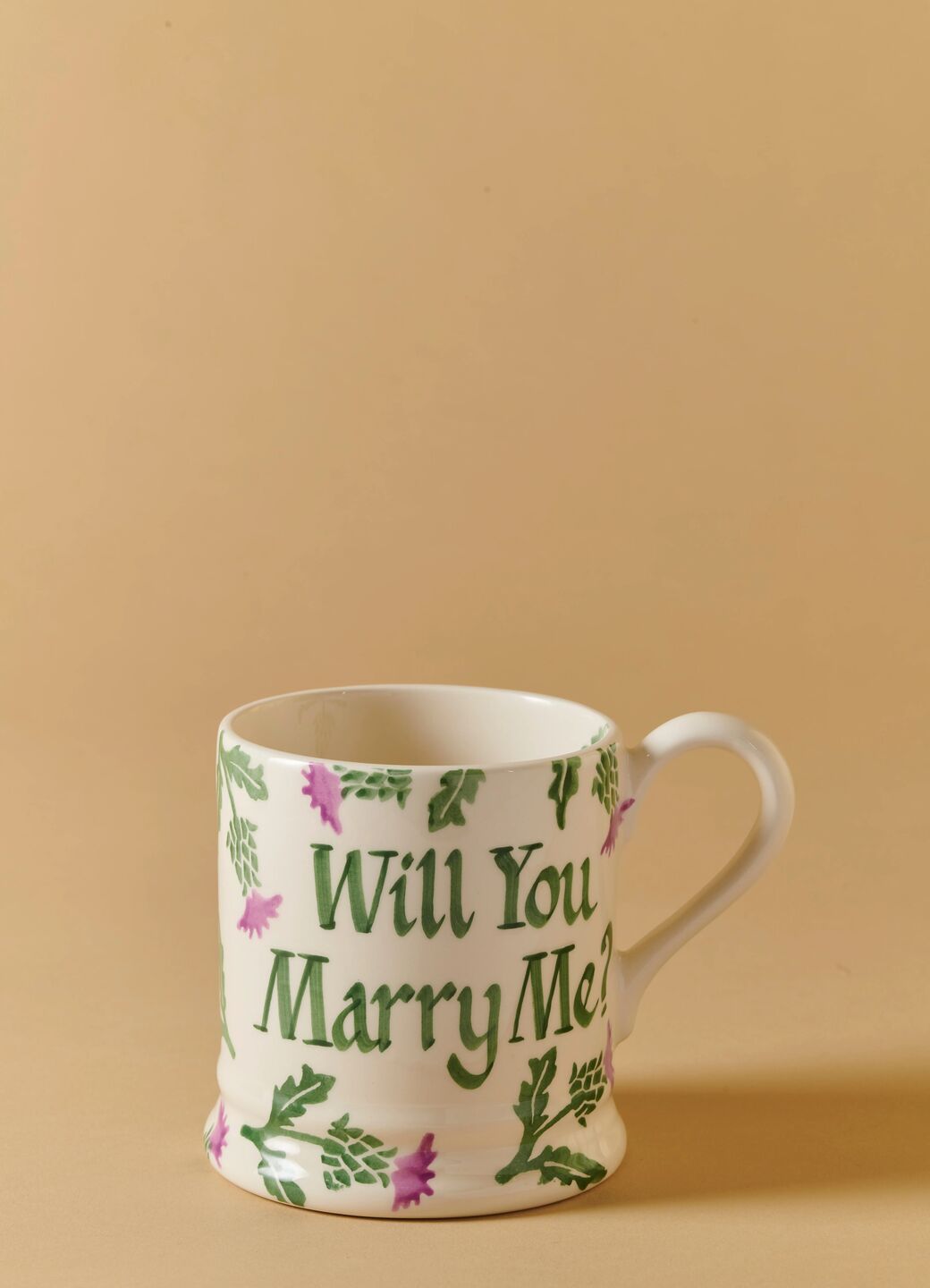 Personalised Thistle 1/2 Pint Mug