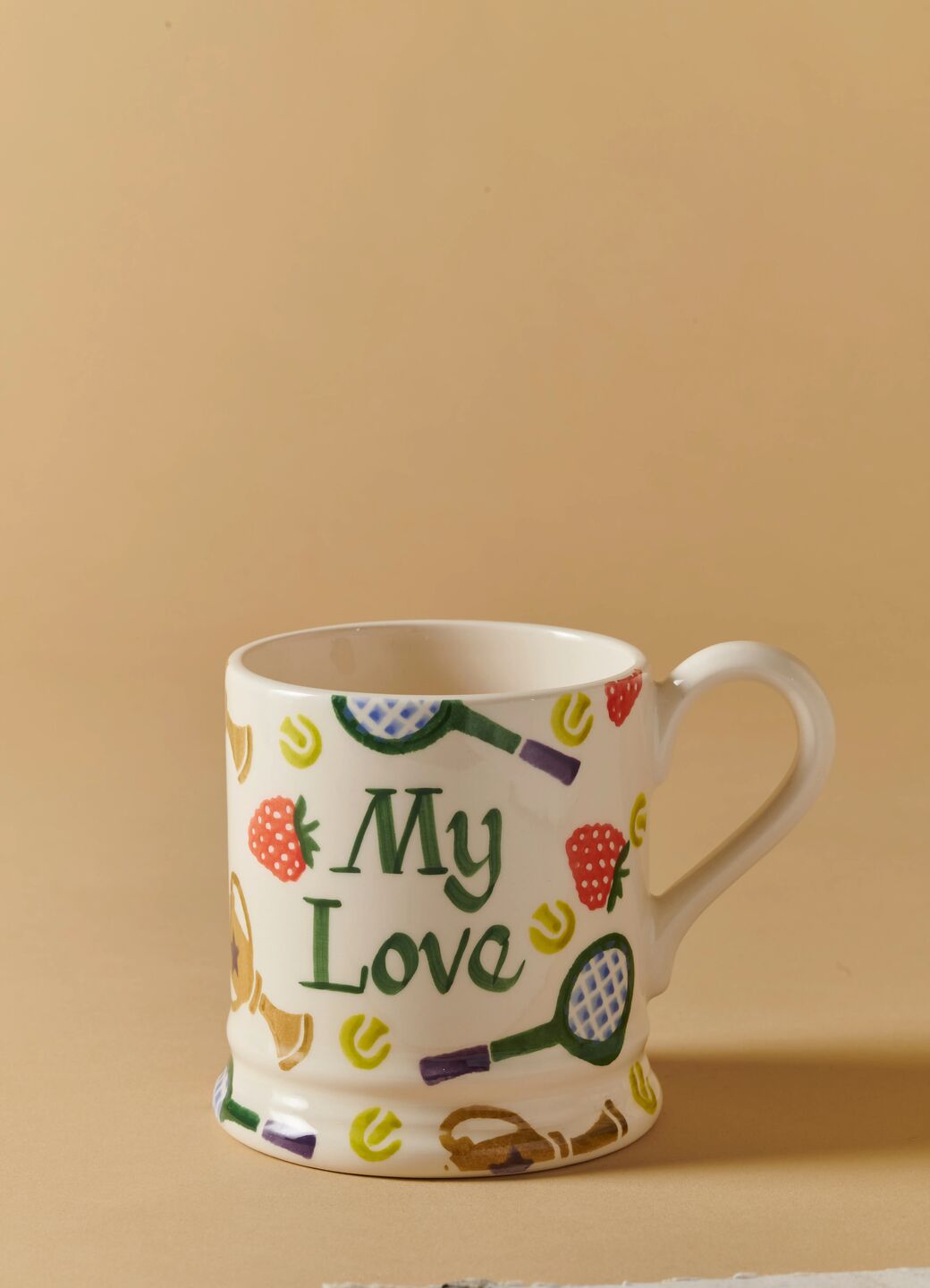 Personalised Tennis 1/2 Pint Mug