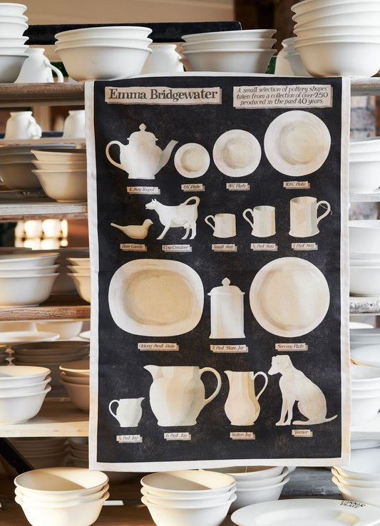 Pottery Shapes Tea Towel