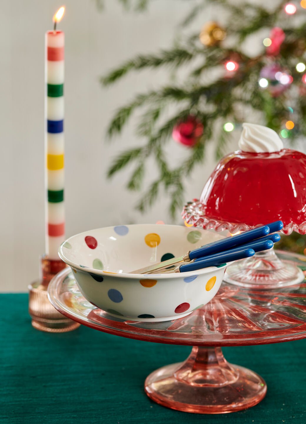 Polka Dot Cereal Bowl