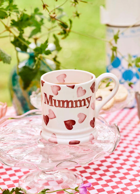 Pink Hearts Mummy 1/2 Pint Mug