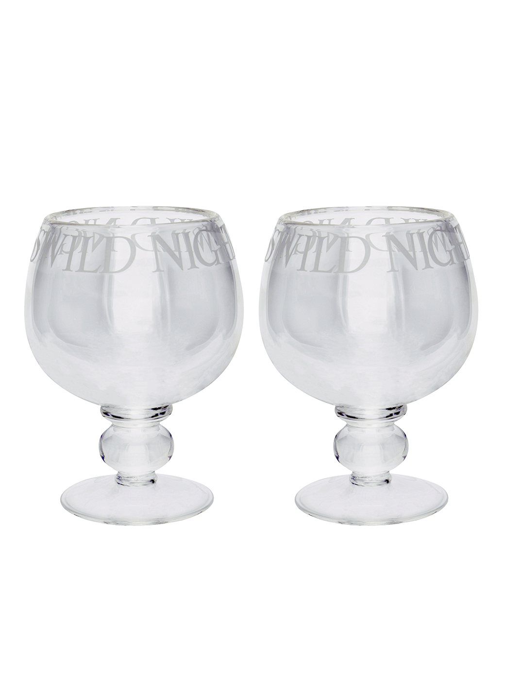 Black Toast Set Of 2 Gin Glass