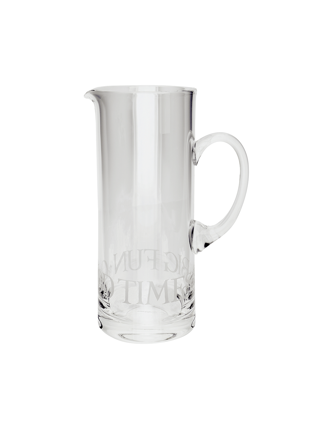 Black Toast Glass Cocktail Jug