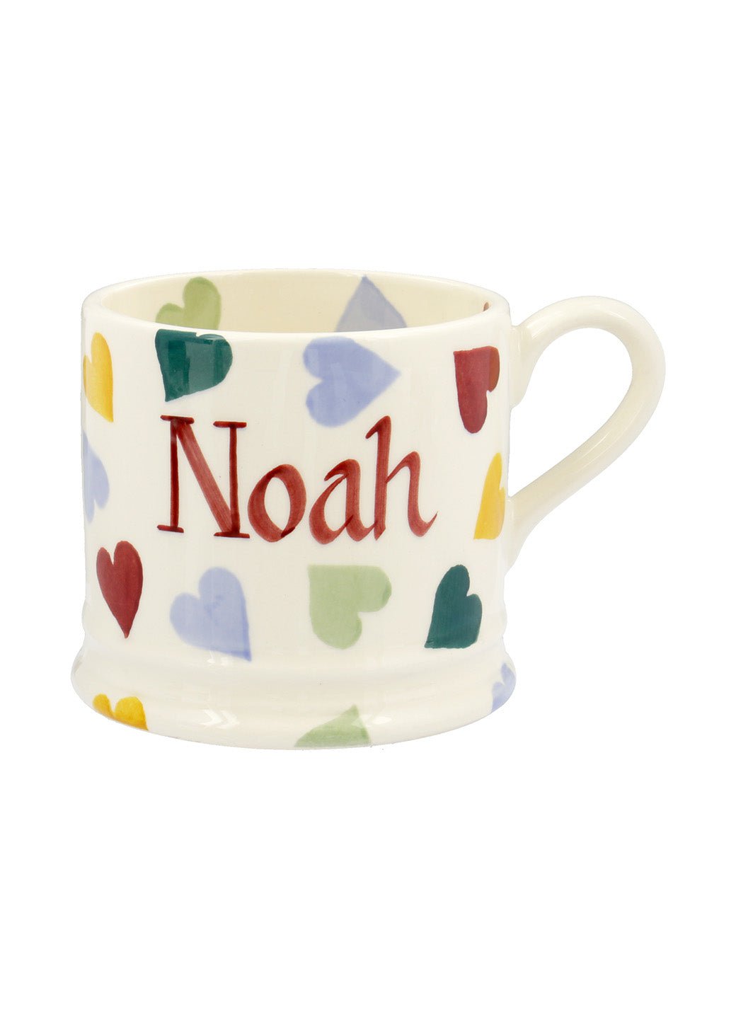 Personalised Polka Hearts Small Mug