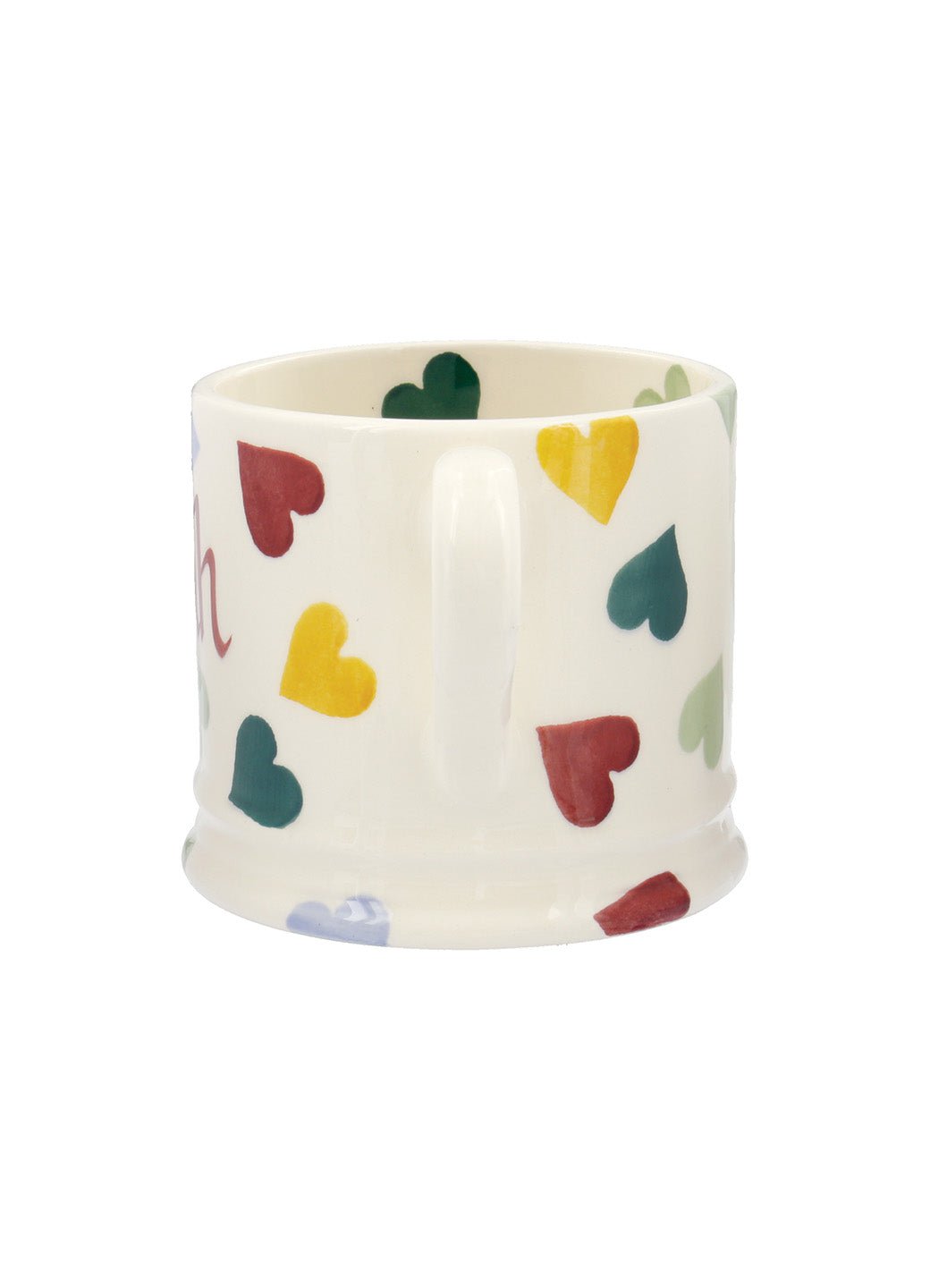 Personalised Polka Hearts Small Mug