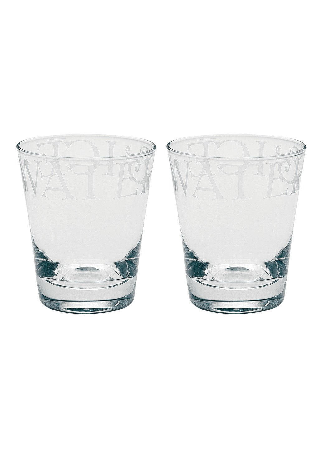 Black Toast Large Glass Tumbler Set of 2