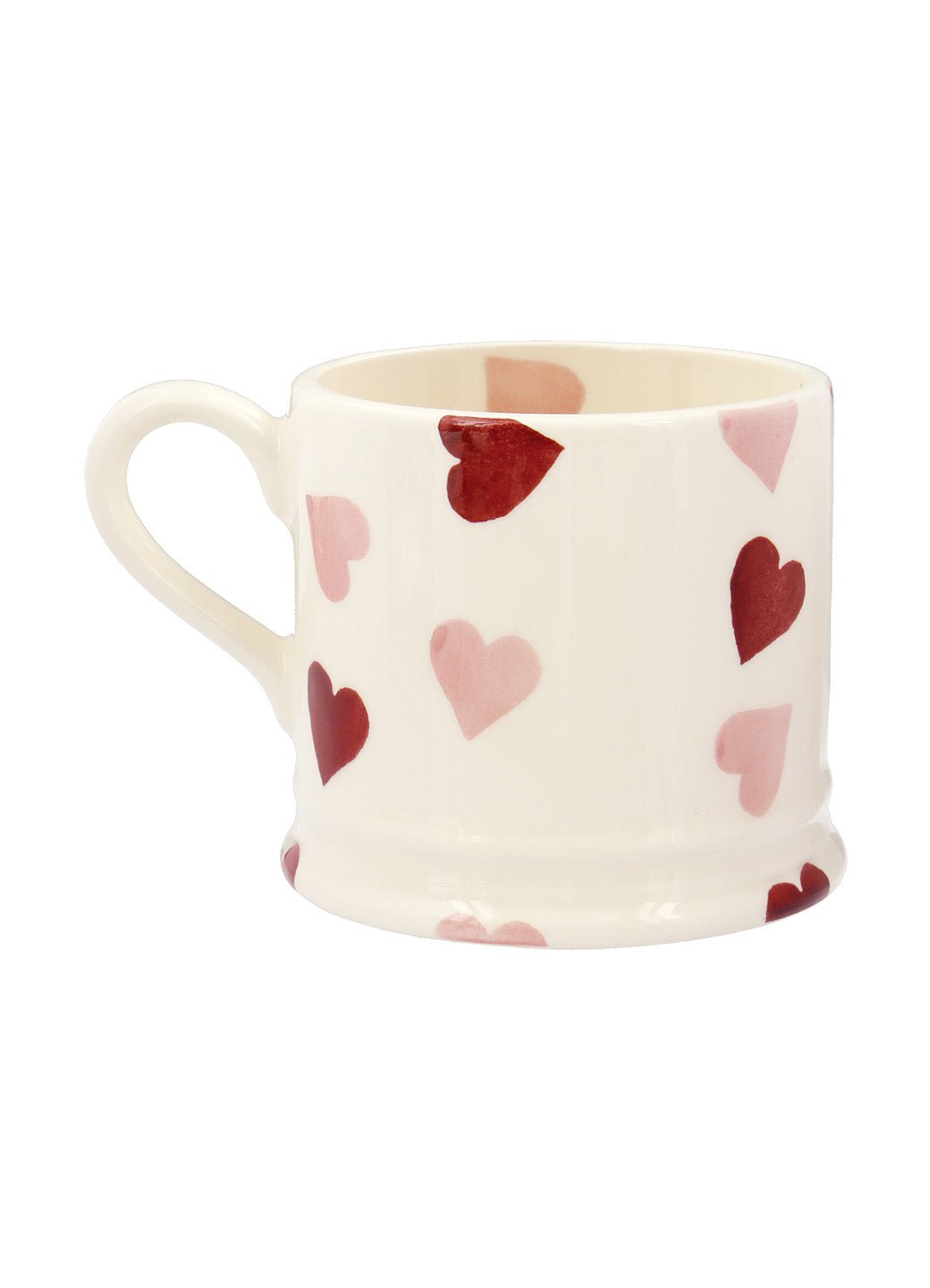 Personalised Pink Hearts Small Mug