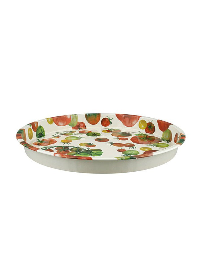 Vegetable Garden Tomatoes Round Tin Tray