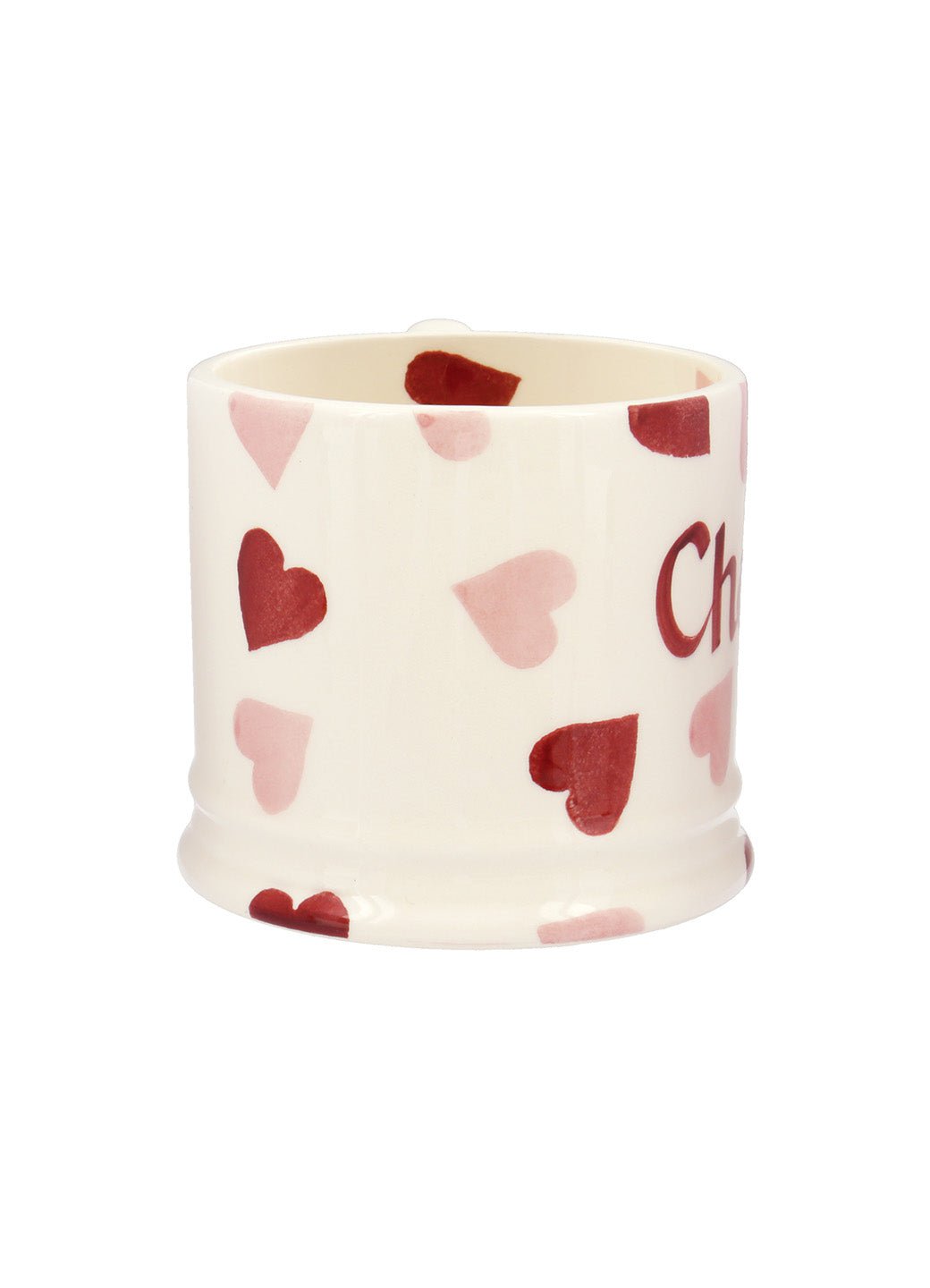 Personalised Pink Hearts Small Mug