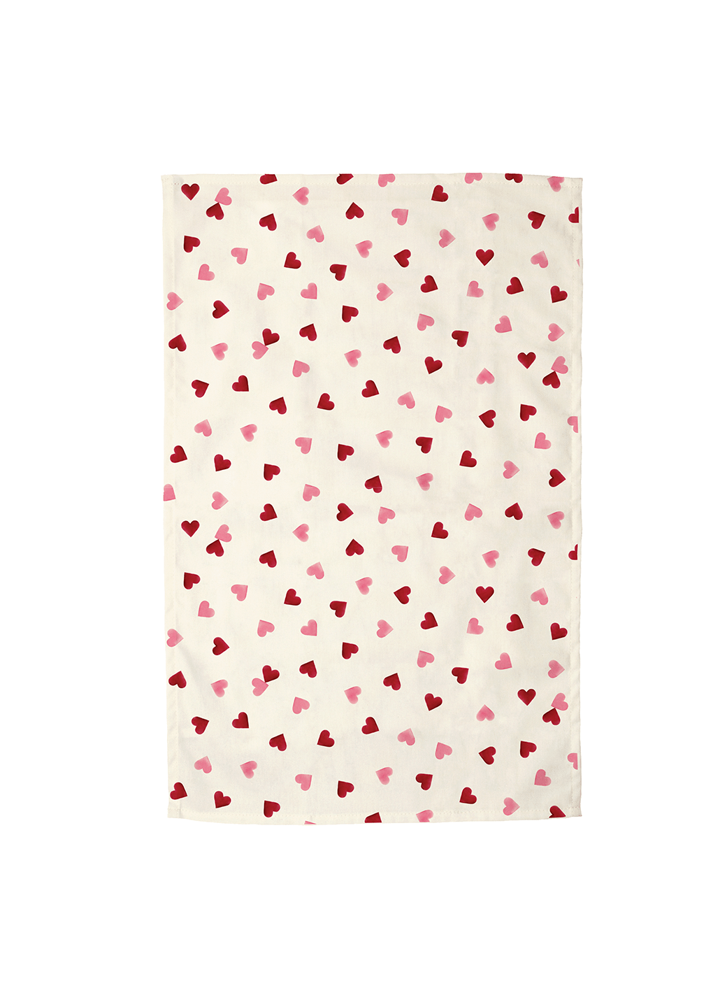 Pink Hearts Tea Towel & Double Oven Glove Set