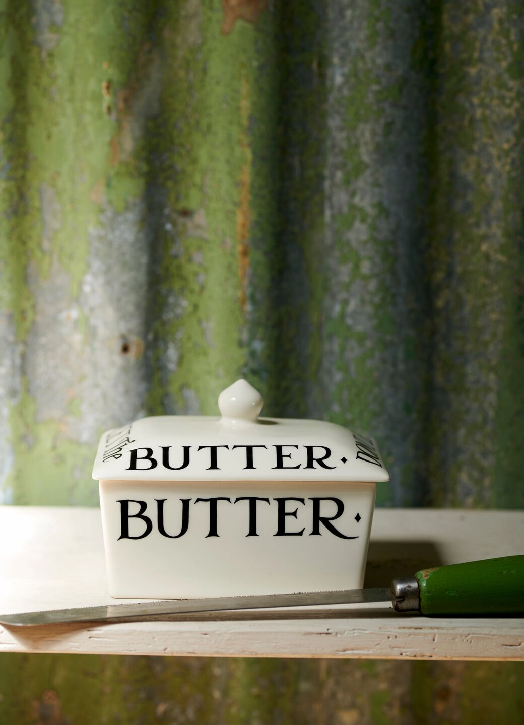 Black Toast Half a Pound Small Butter Dish