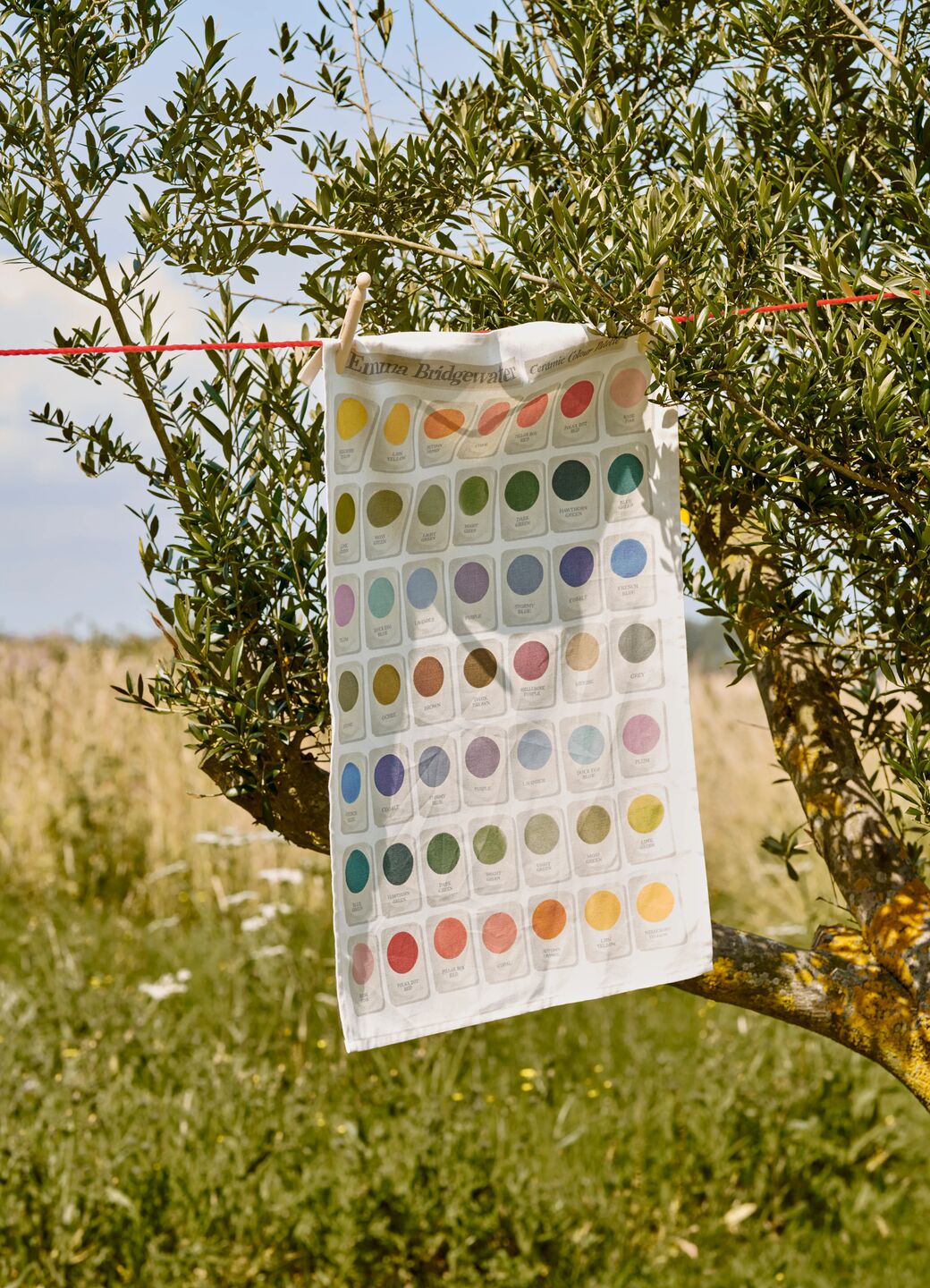 Colour Chips Tea Towel