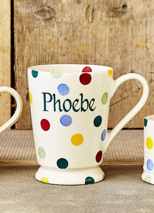 Personalised Polka Dot Cocoa Mug