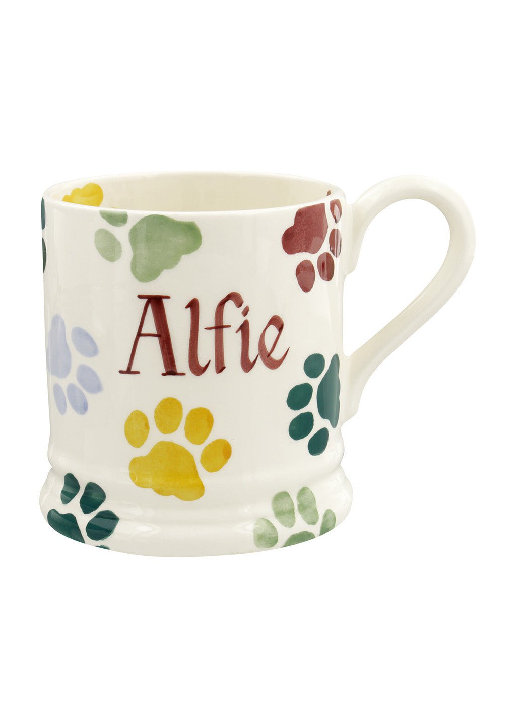 Personalised Polka Paws 1/2 Pint Mug