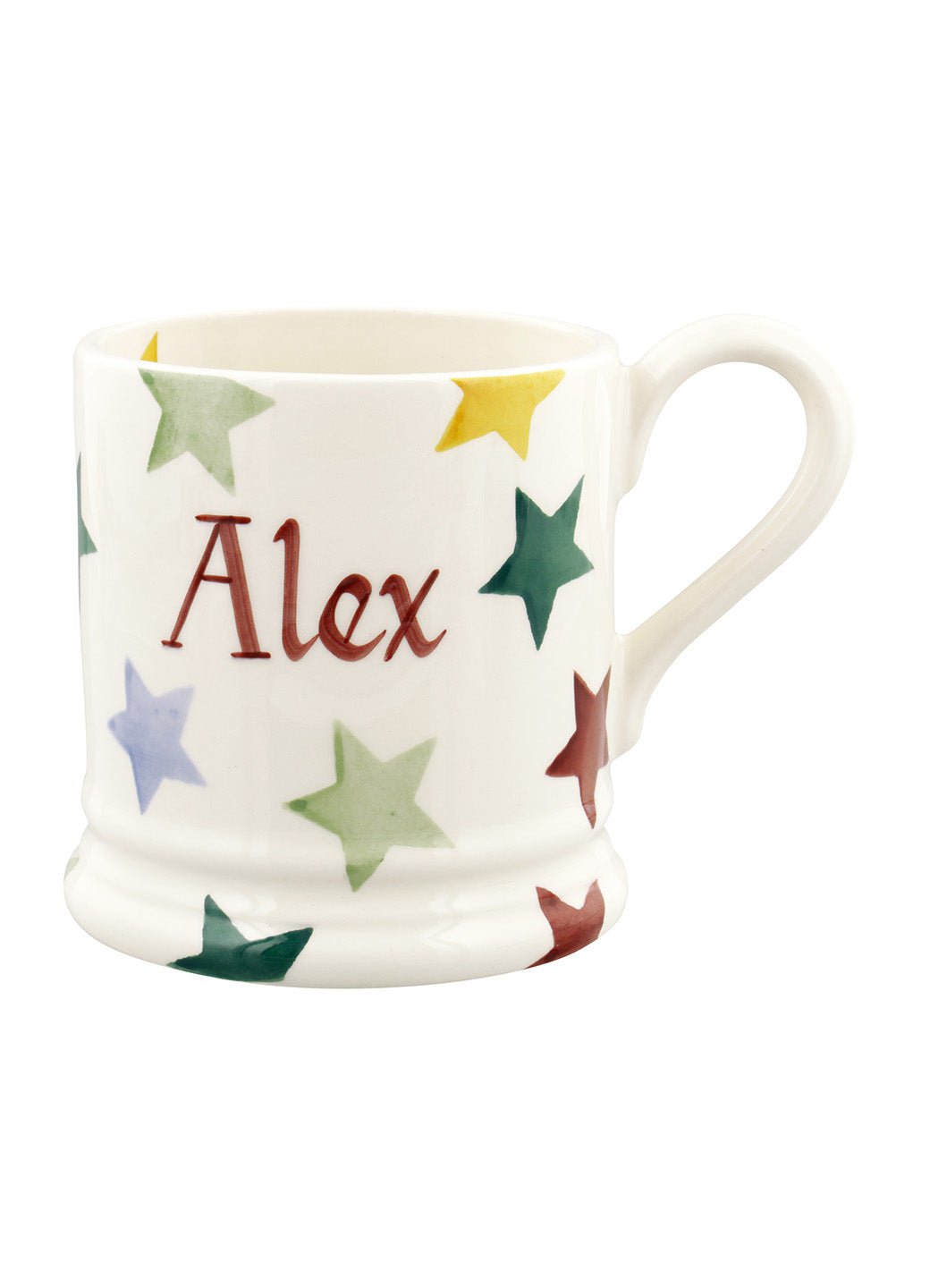 Personalised Polka Star 1/2 Pint Mug