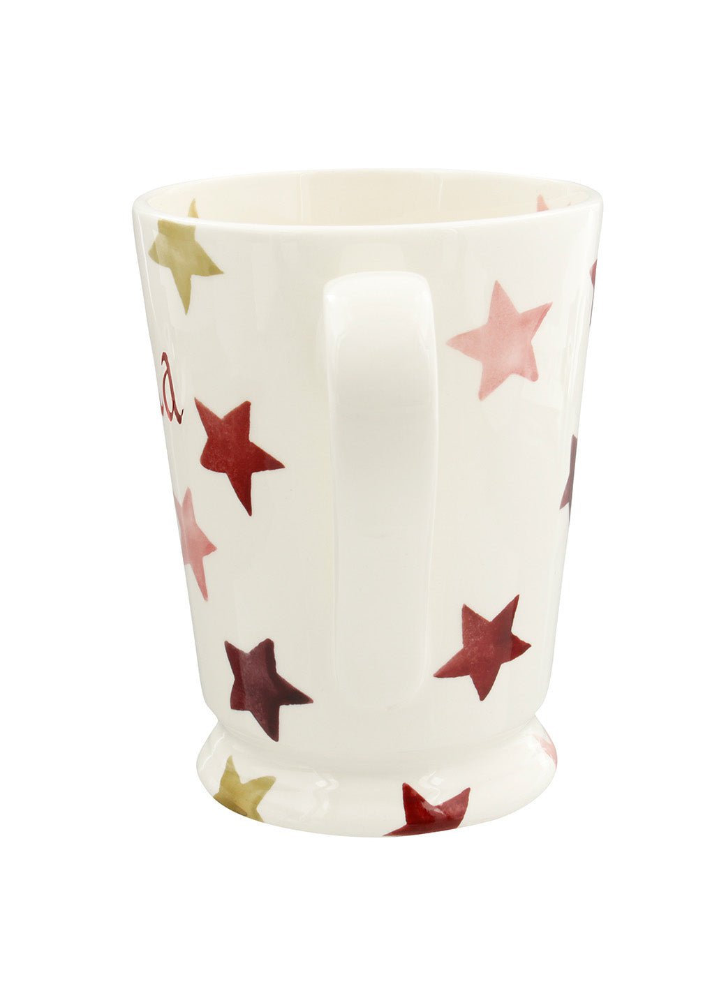 Personalised Pink & Gold Stars Cocoa Mug