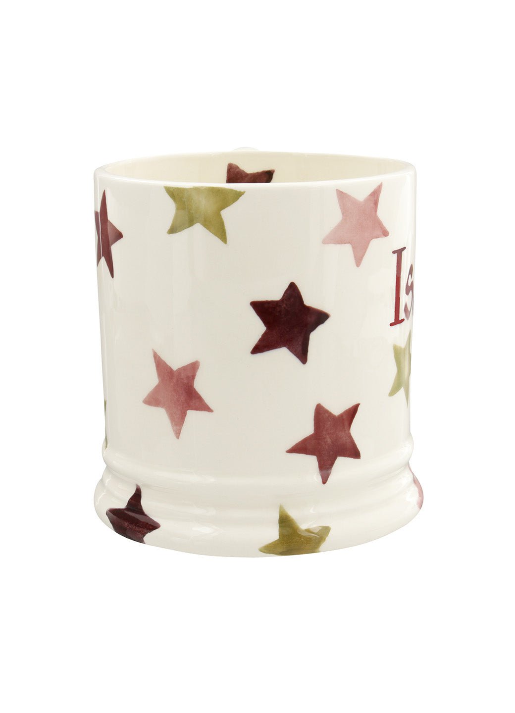 Personalised Pink & Gold Stars 1 Pint Mug