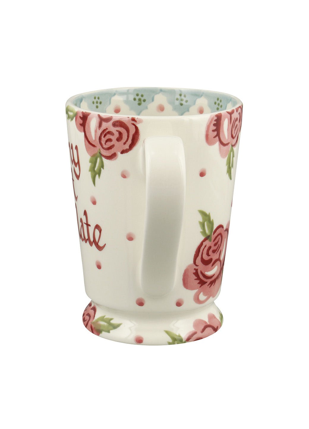 Personalised Rose & Bee Cocoa Mug