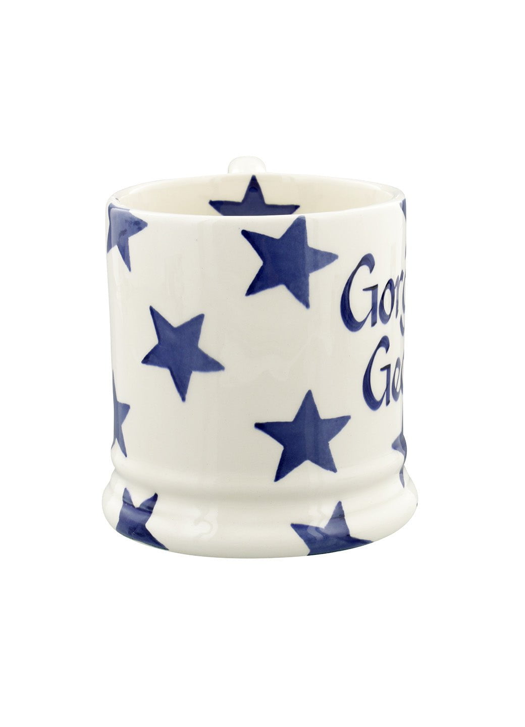 Personalised Blue Star 1/2 Pint Mug