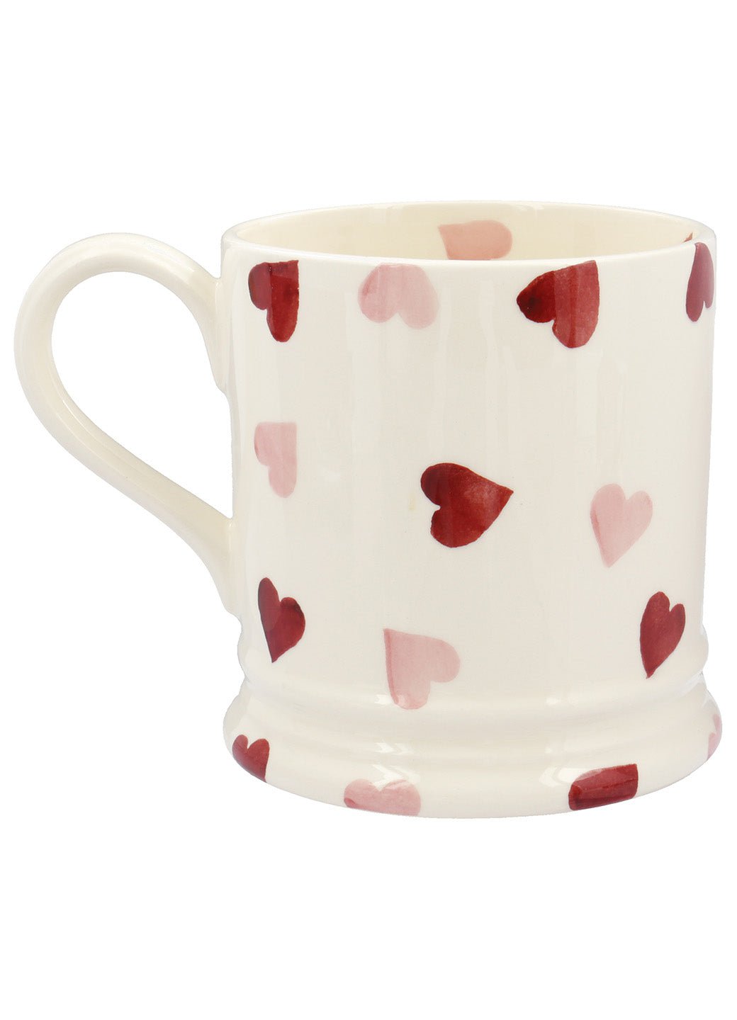 Personalised Pink Hearts 1 Pint Mug