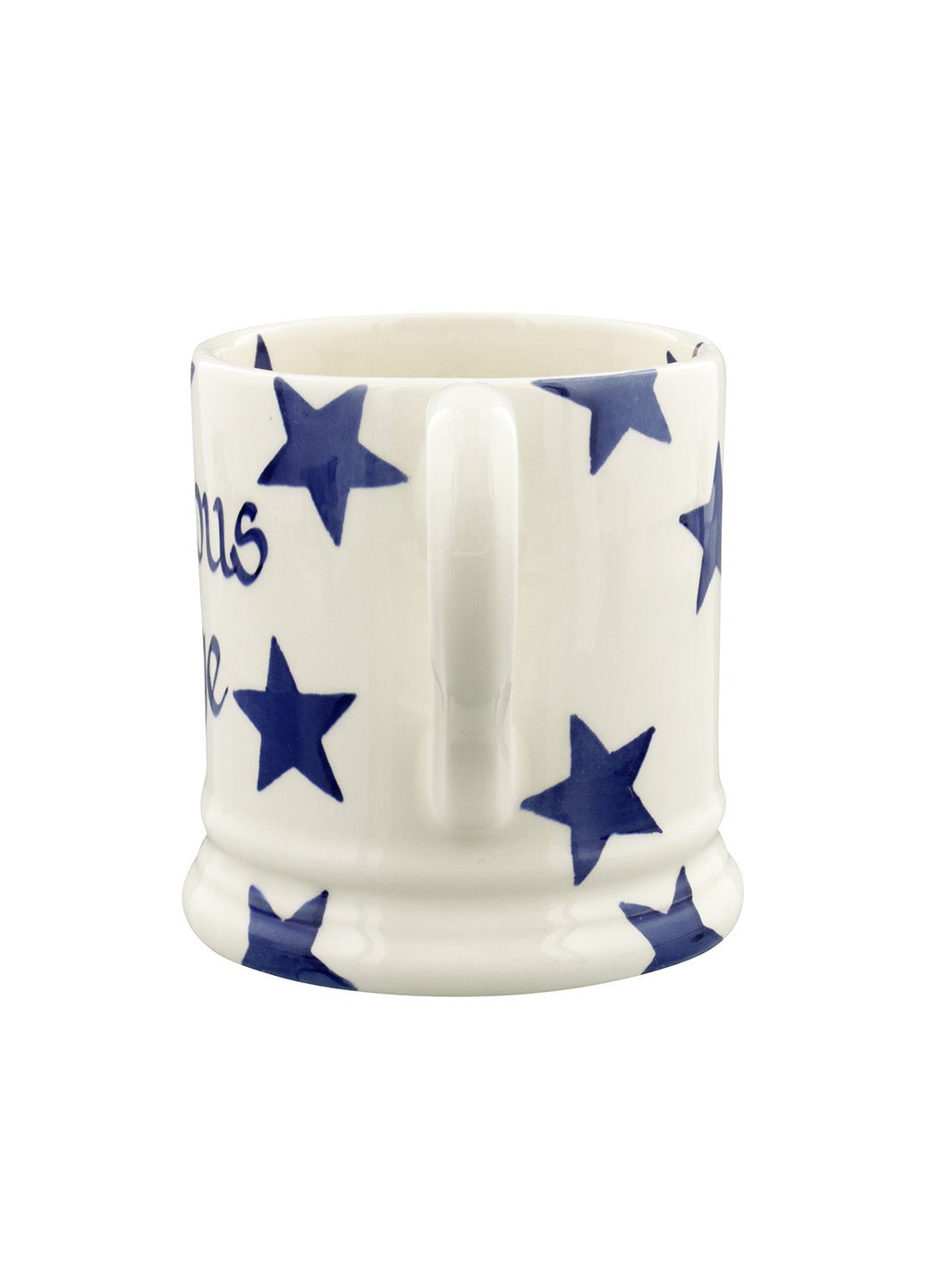 Personalised Blue Star 1/2 Pint Mug