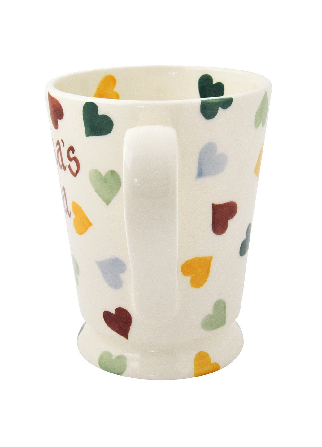 Personalised Polka Hearts Cocoa Mug