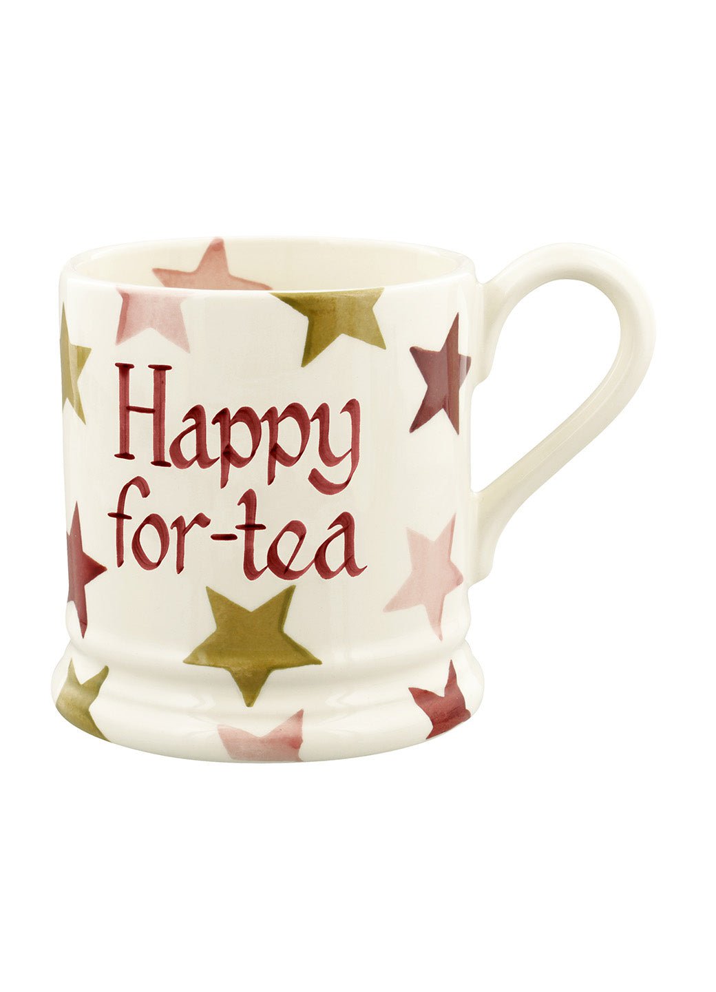 Personalised Pink & Gold Stars 1/2 Pint Mug