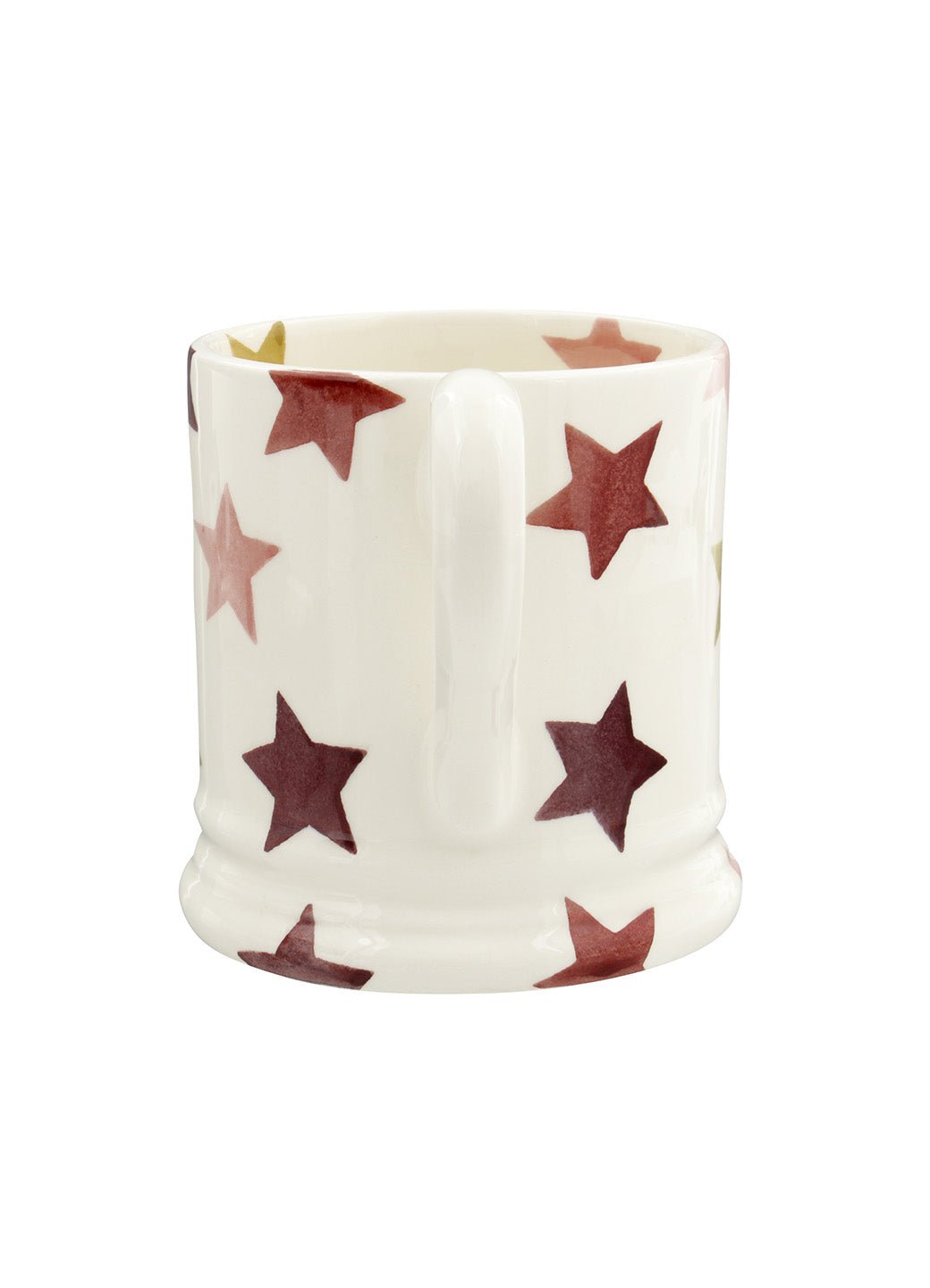 Personalised Pink & Gold Stars 1/2 Pint Mug