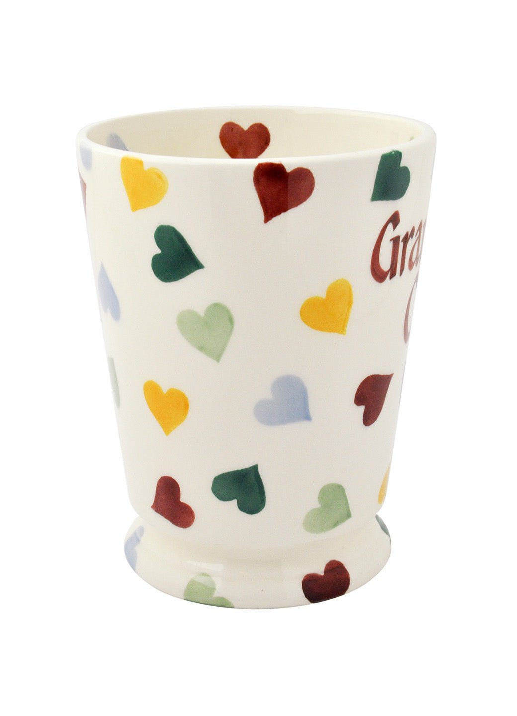 Personalised Polka Hearts Cocoa Mug