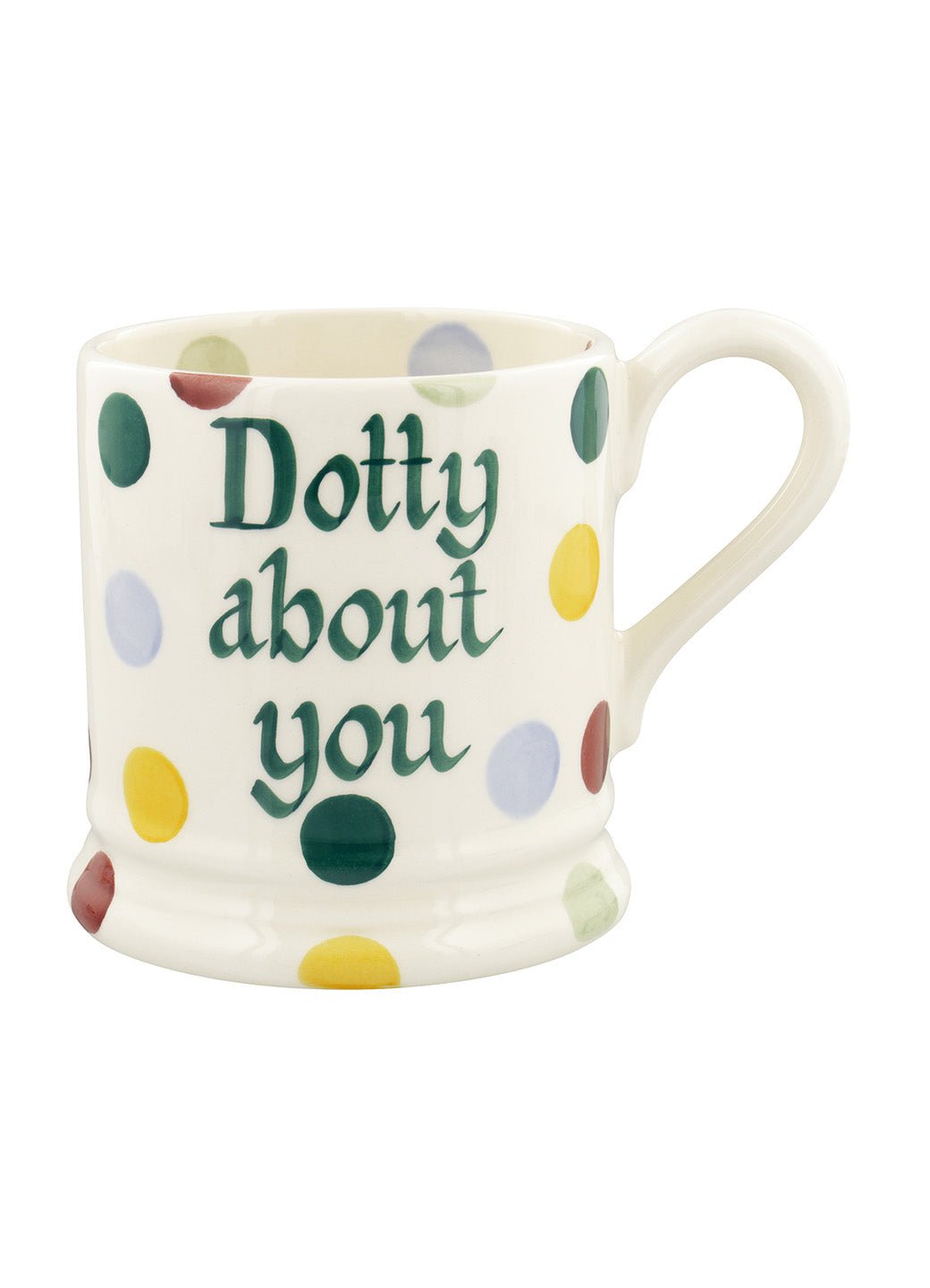 Personalised Polka Dot 1/2 Pint Mug