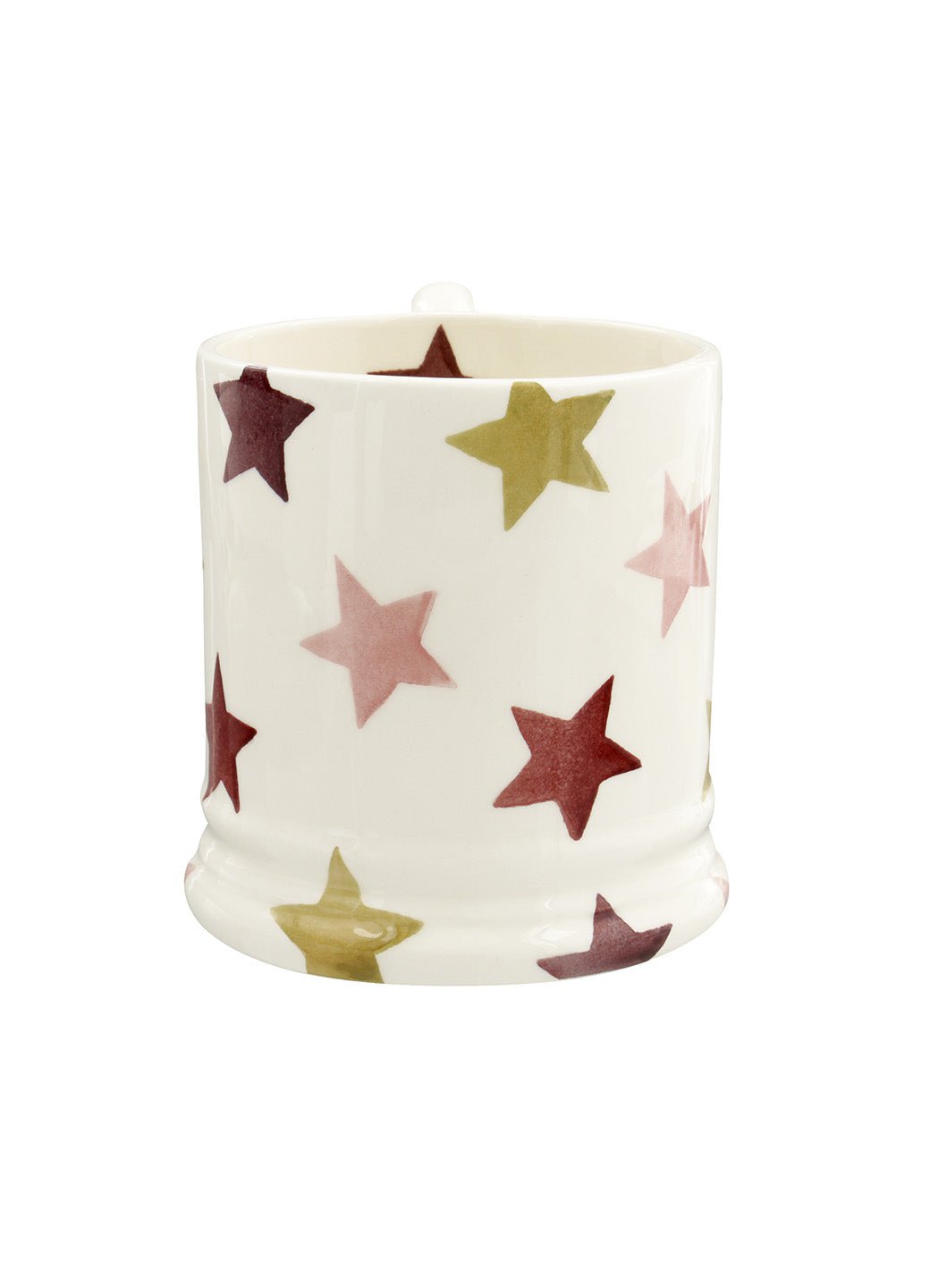 Personalised Pink & Gold Stars 1/2 Pint Mug