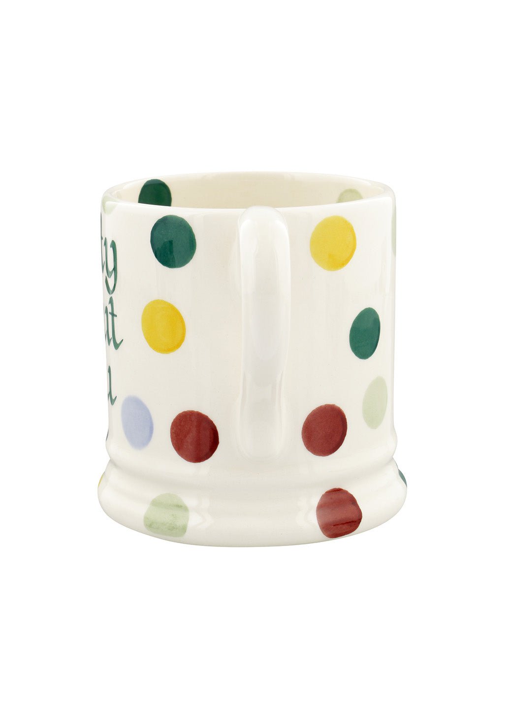 Personalised Polka Dot 1/2 Pint Mug