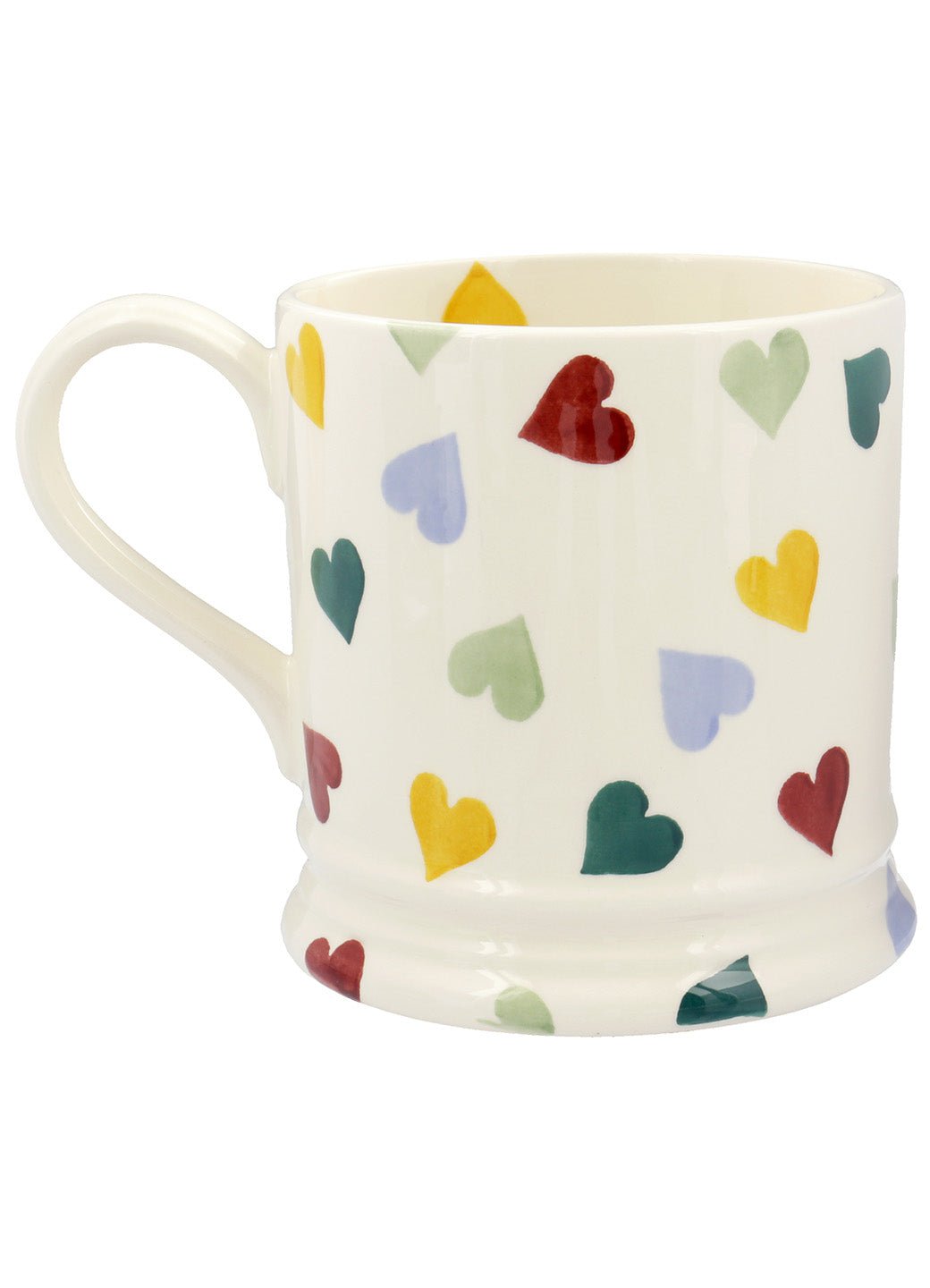 Personalised Polka Hearts 1 Pint Mug