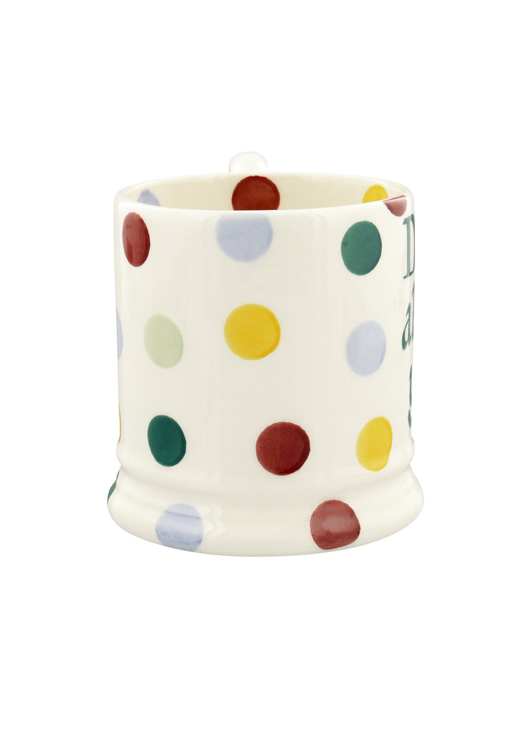 Personalised Polka Dot 1/2 Pint Mug