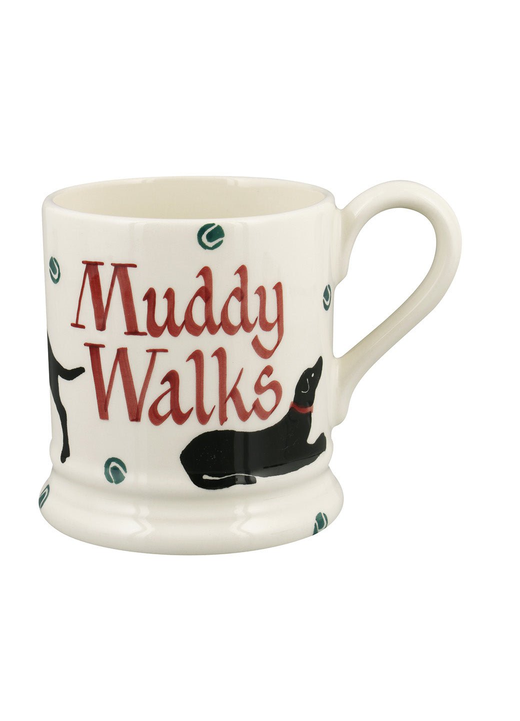 Personalised Black Labrador 1/2 Pint Mug