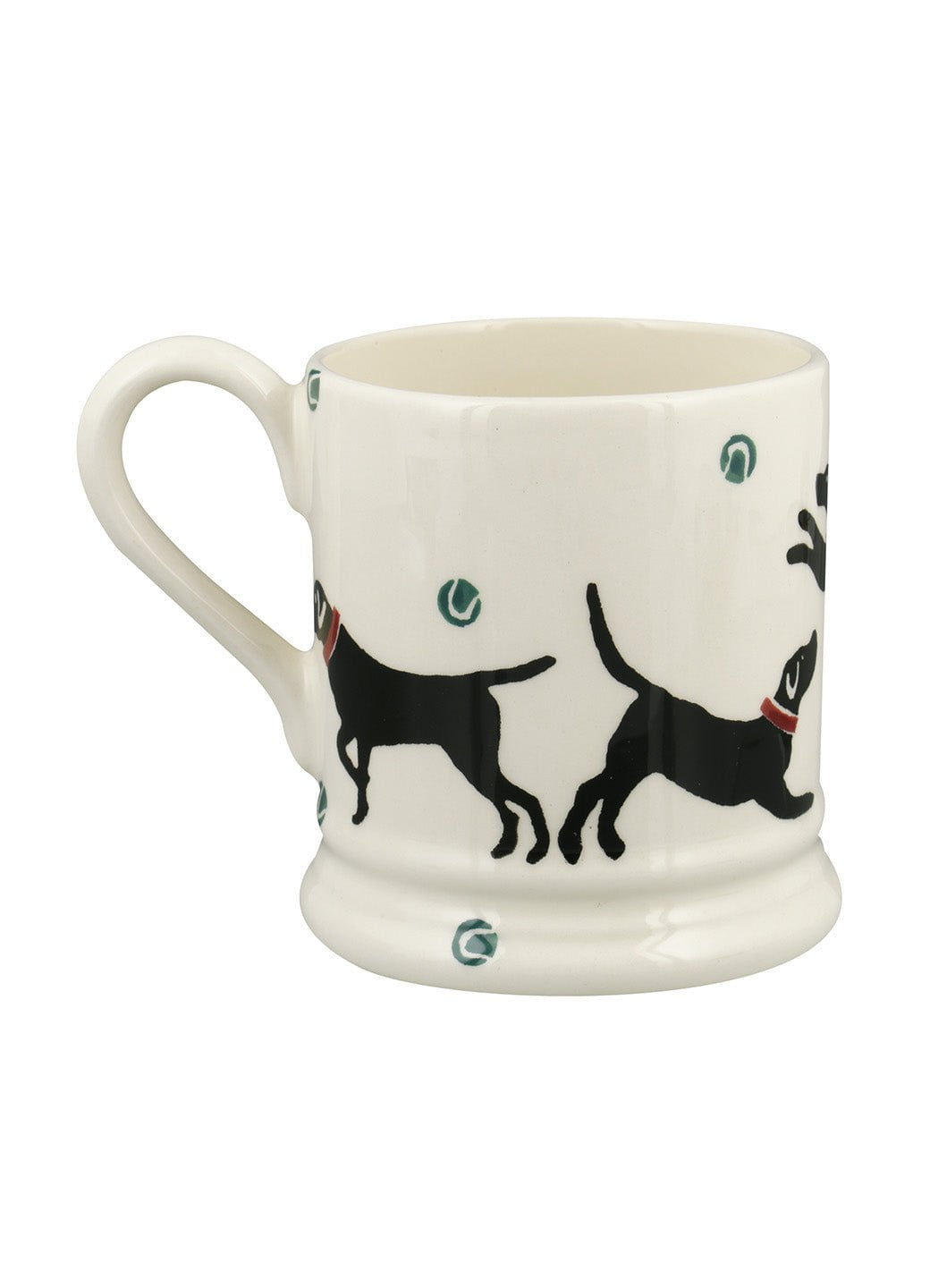 Personalised Black Labrador 1/2 Pint Mug