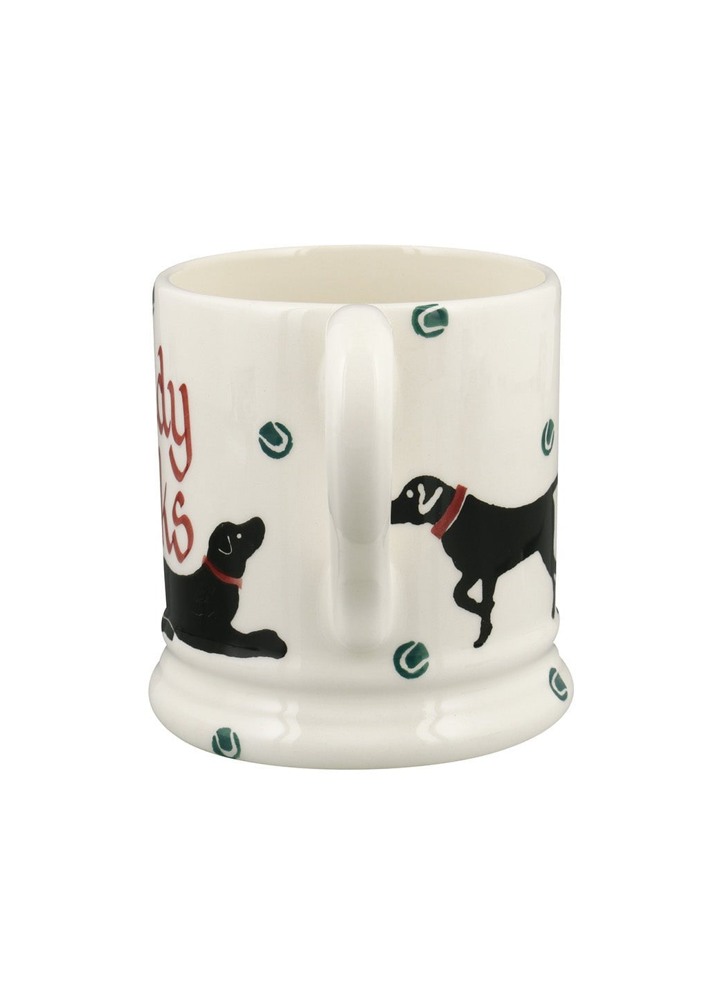 Personalised Black Labrador 1/2 Pint Mug