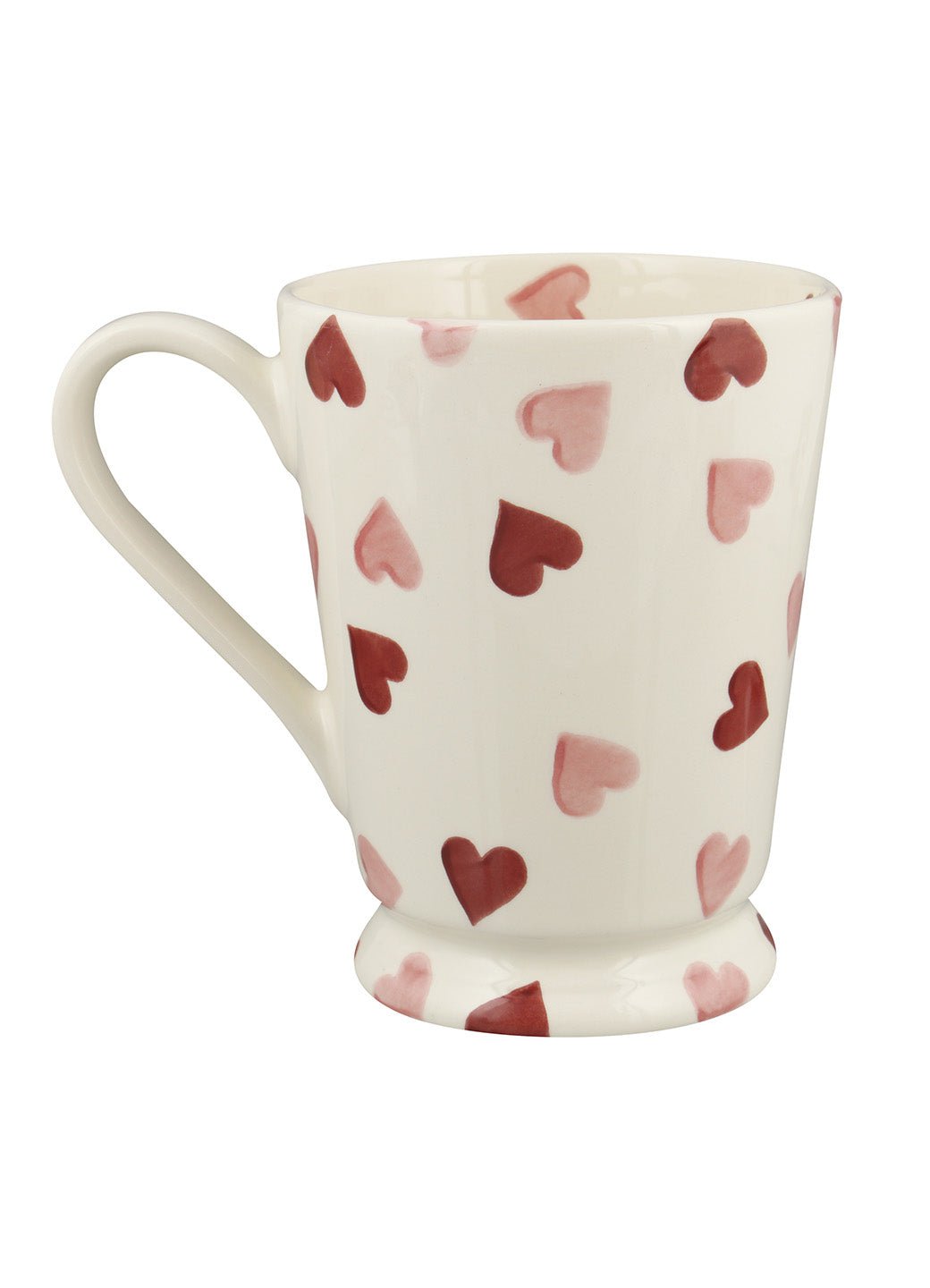 Personalised Pink Hearts Cocoa Mug